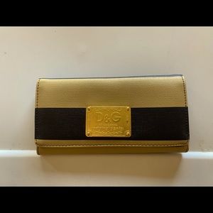 Dolce&Gabbana wallet, cream and navy